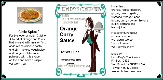 orange curry sauce