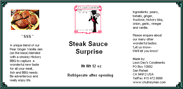 steak sauce surprise