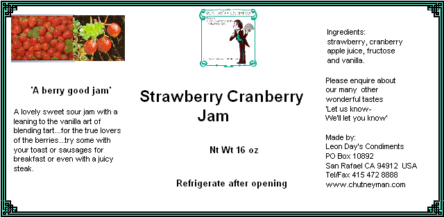 strawberry cranberry jam